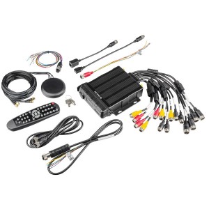 Supplied with Remote control, all-in-one (GPS, WiFi, 4G) antenna, power and adaptor cables