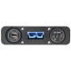 Single Panle mount with 2 Accessory Cutouts